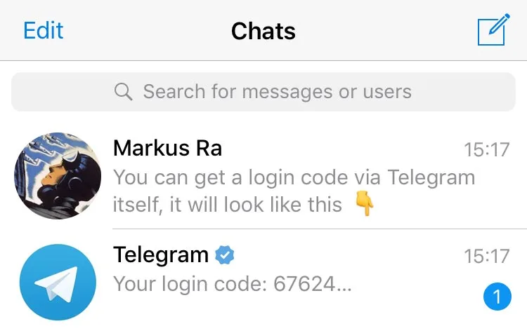 Telegram uygulama kilidi ve PIN giriş ekranı
