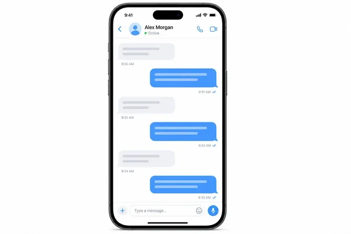iPhone Telegram sohbet ekranı önizlemesi